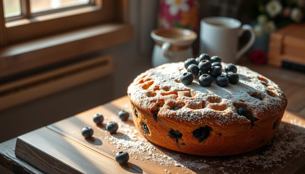 Blueberry breakfast cake