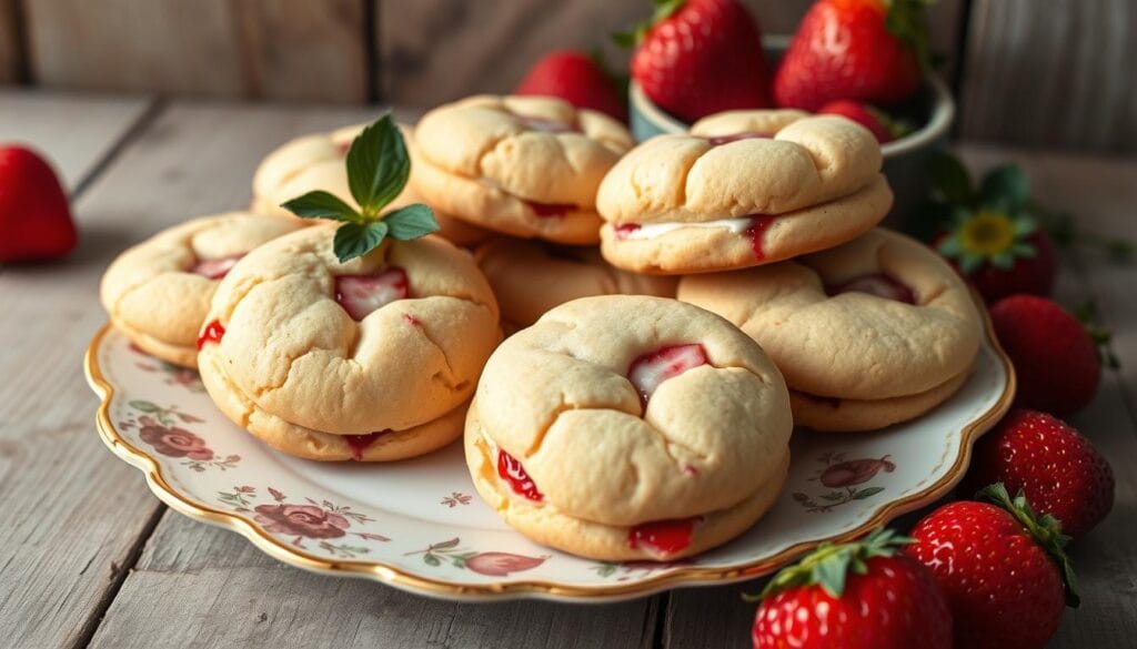 Strawberry Cheesecake Cookies