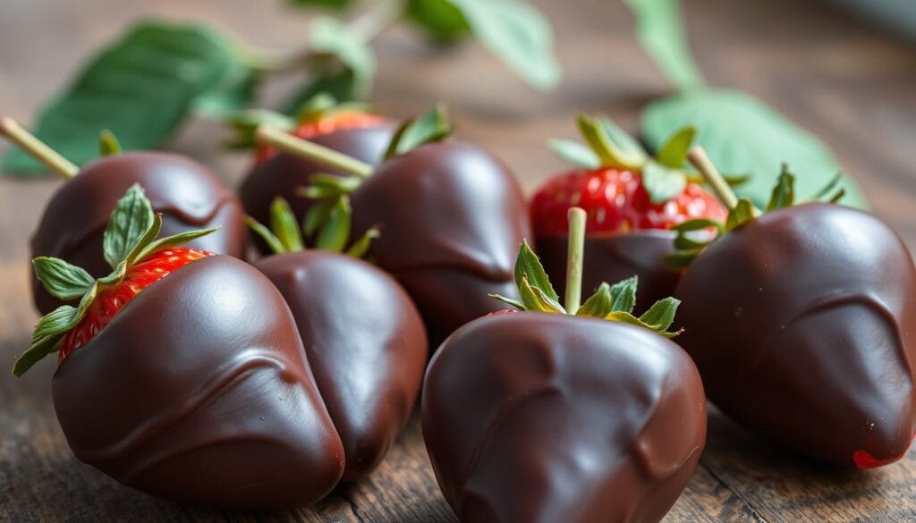 carob covered strawberries