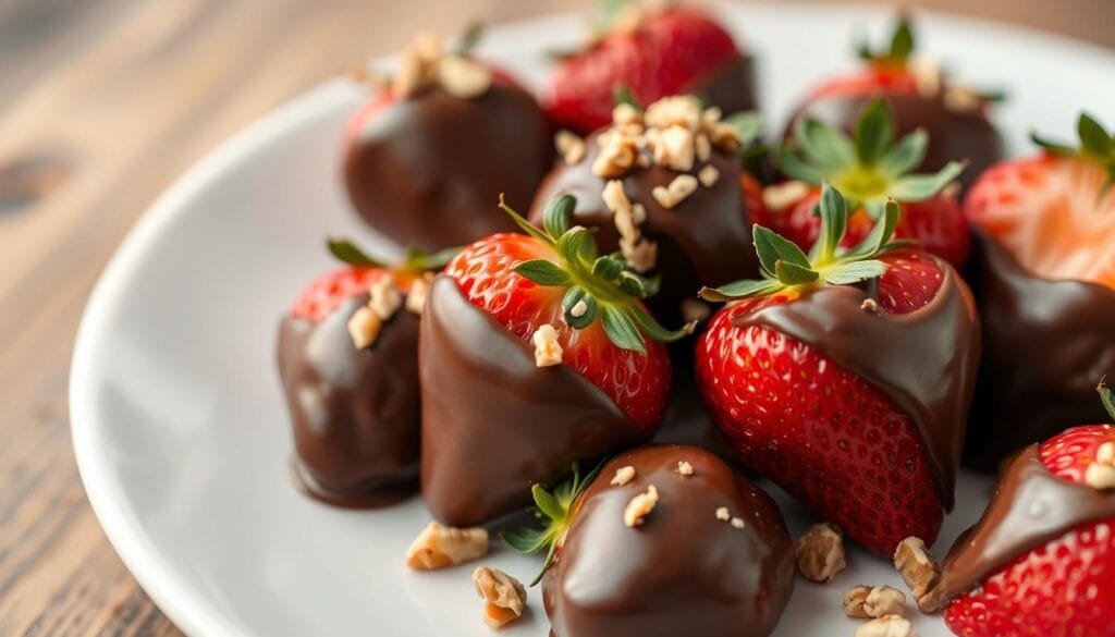 carob covered strawberries