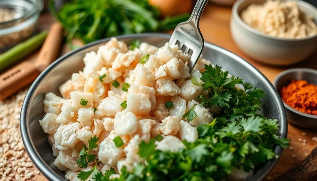 crab meat preparation