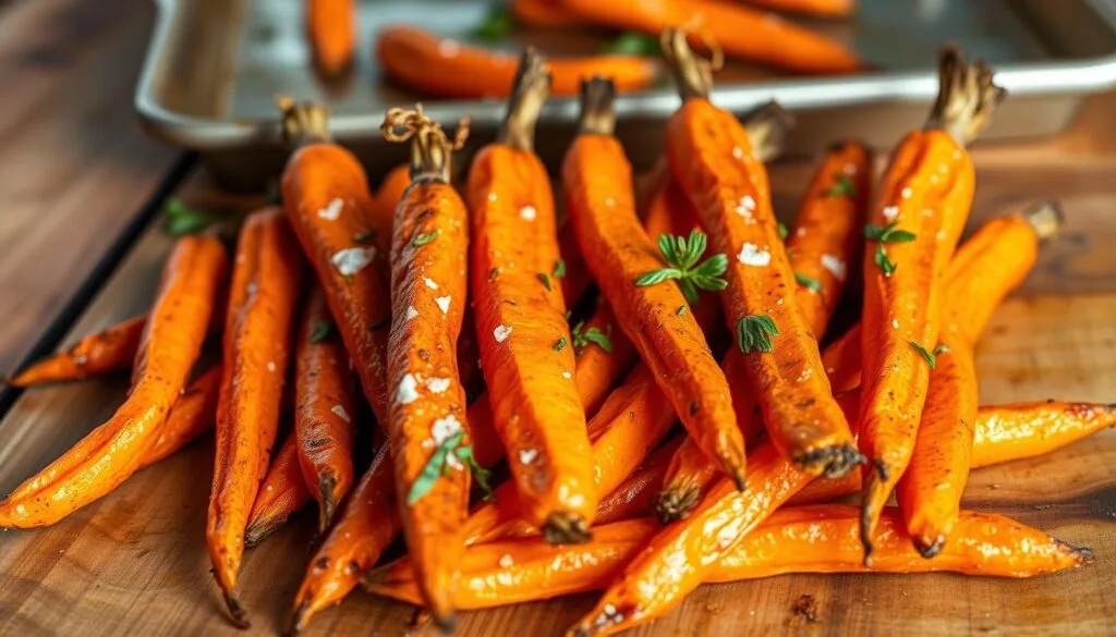 oven-roasted carrot sticks