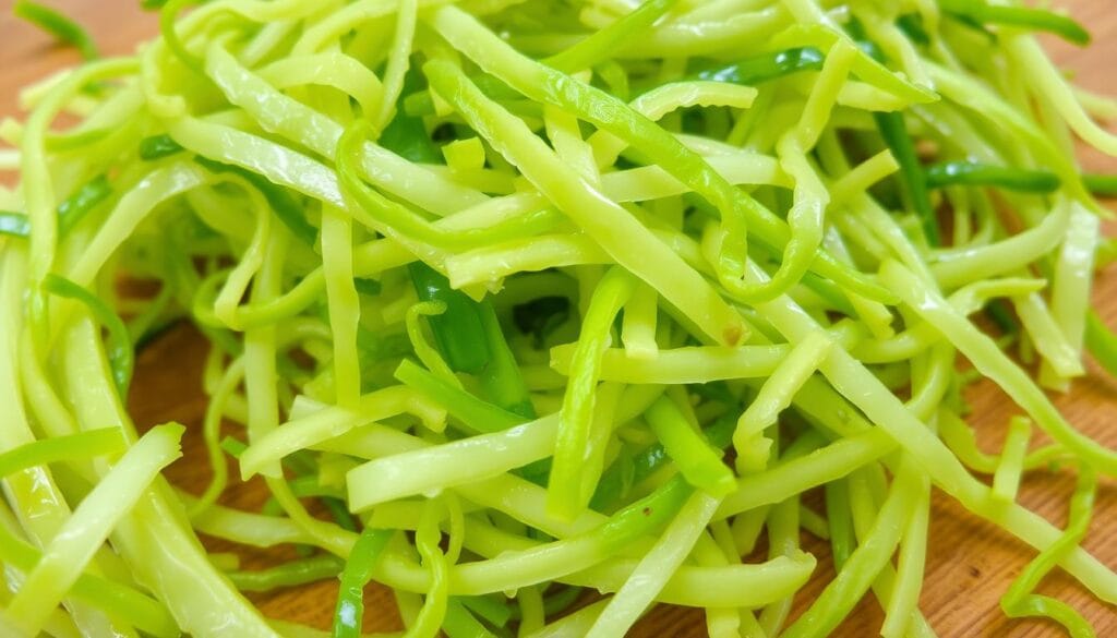 shredded cabbage