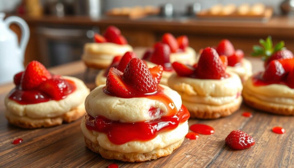 strawberry cheesecake cookies