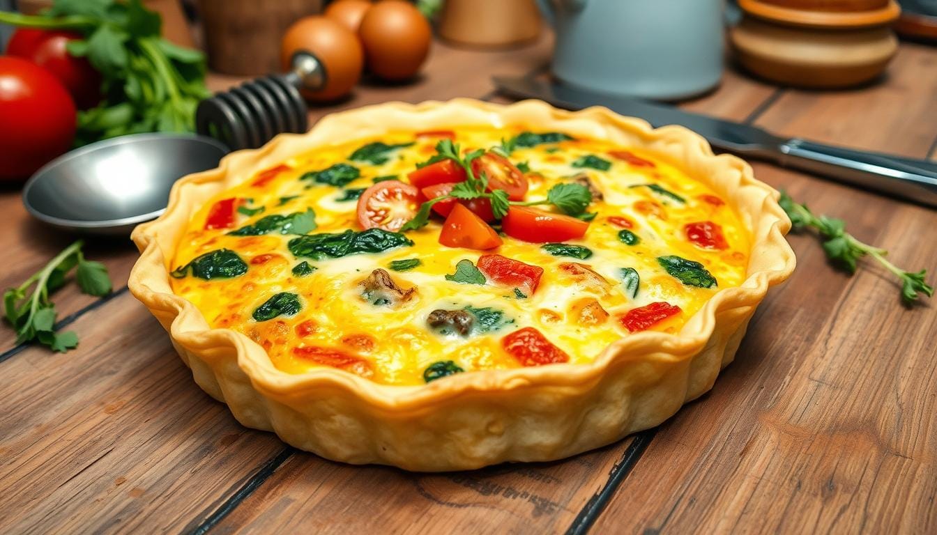 tortilla quiche bake recipe​