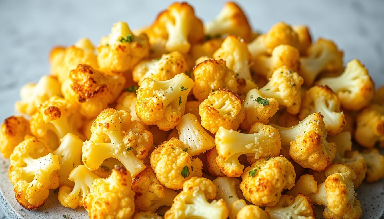 Cheesy Garlic Parmesan Cauliflower