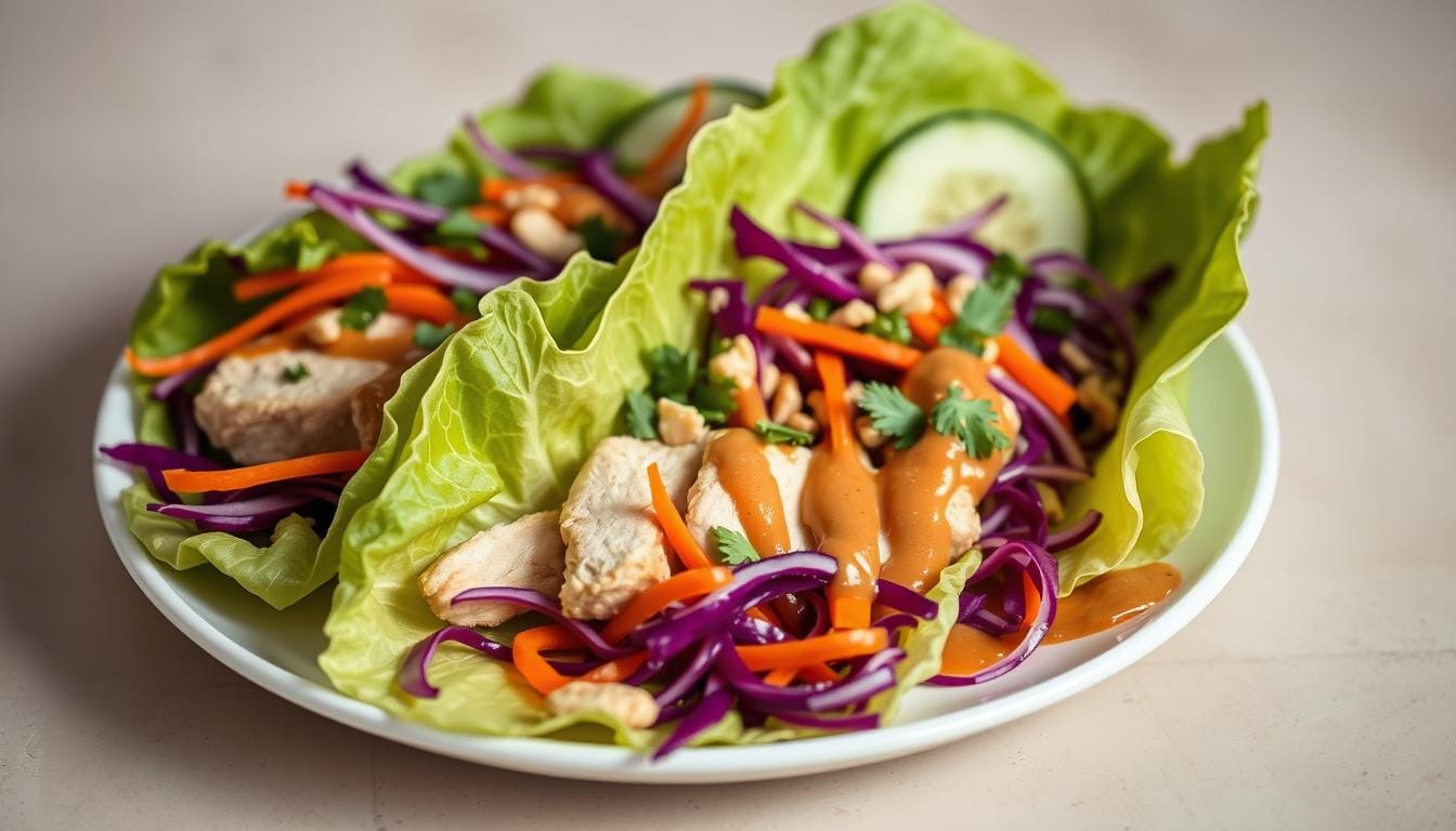 Thai Chicken Lettuce Wraps