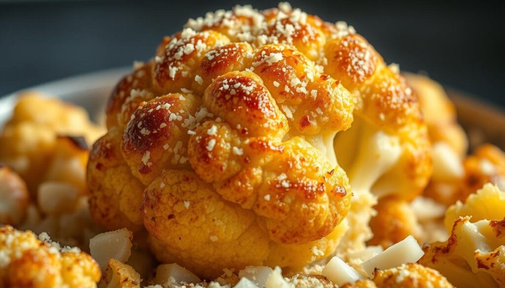 introduction to cheesy garlic parmesan cauliflower