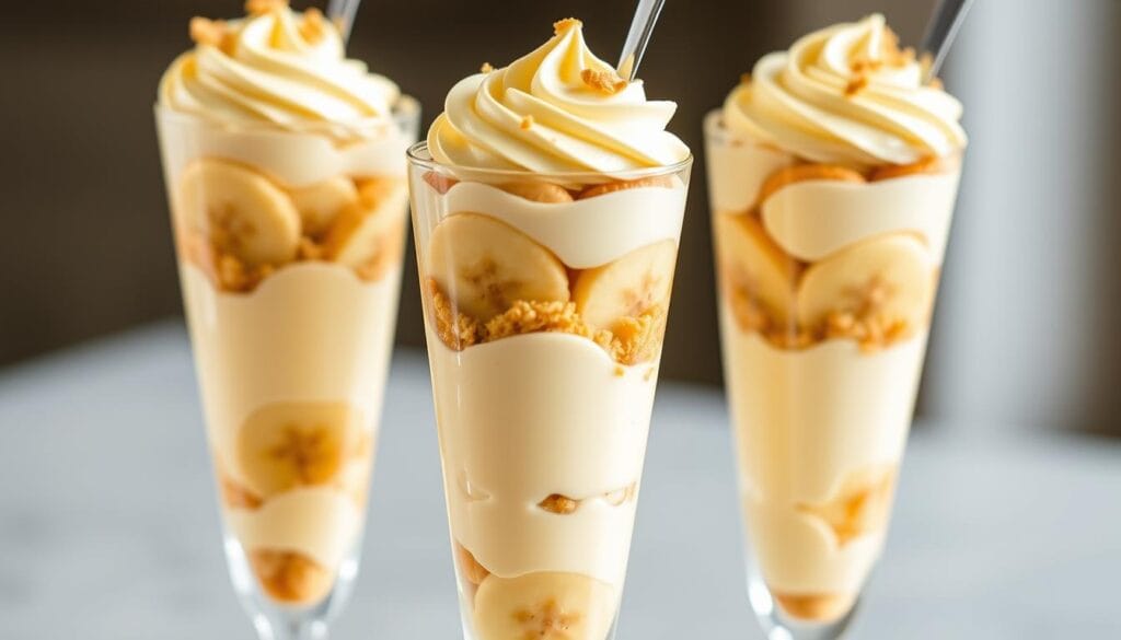 Banana Pudding Cheesecake Cones Parfait