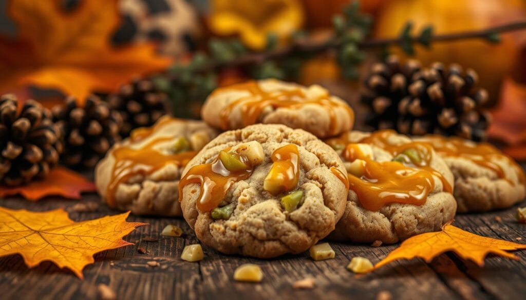 Caramel Apple Cookies Fall Baked Treats