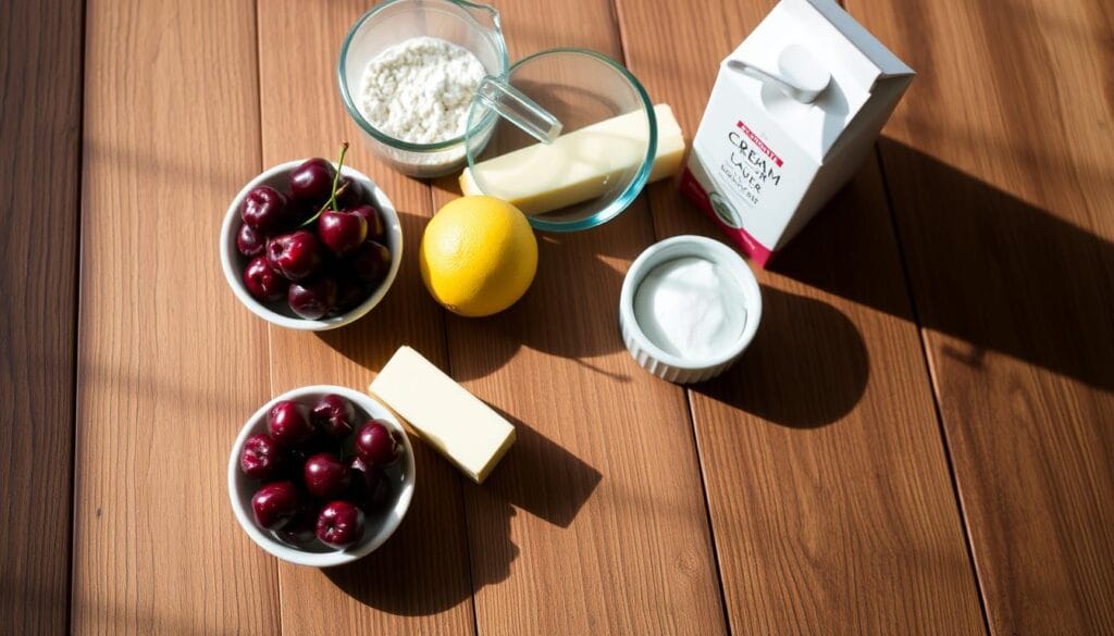 Cherry Lemon Scone Ingredients