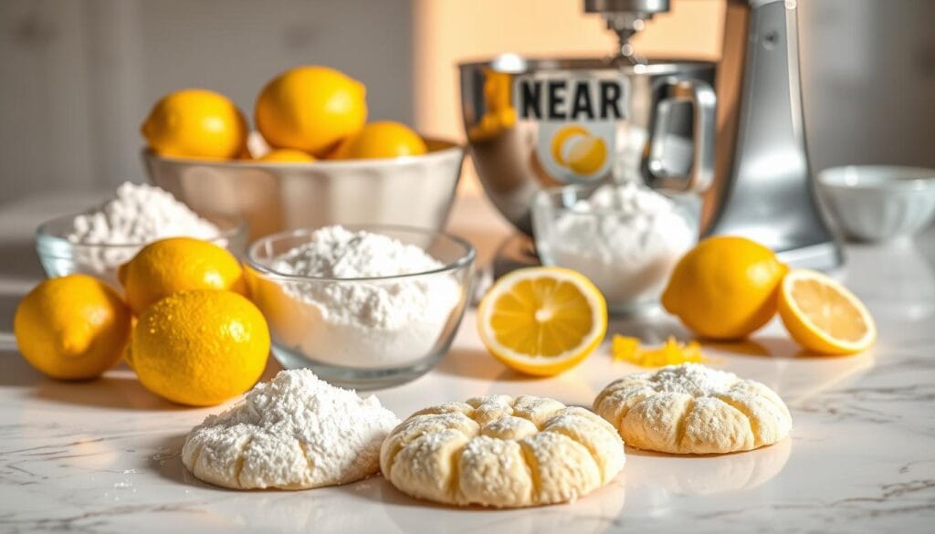 Lemon Crinkle Cookies Ingredients