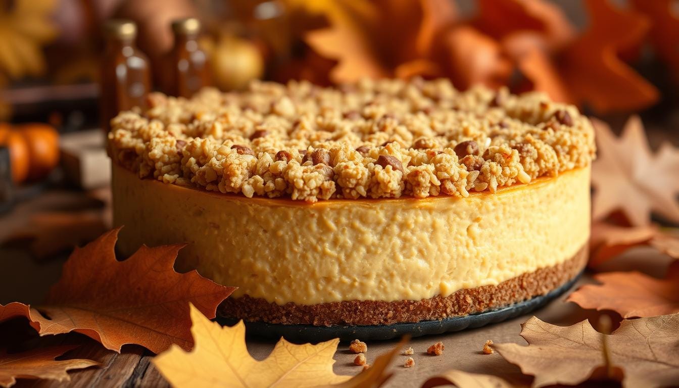 Pumpkin Streusel Cheesecake